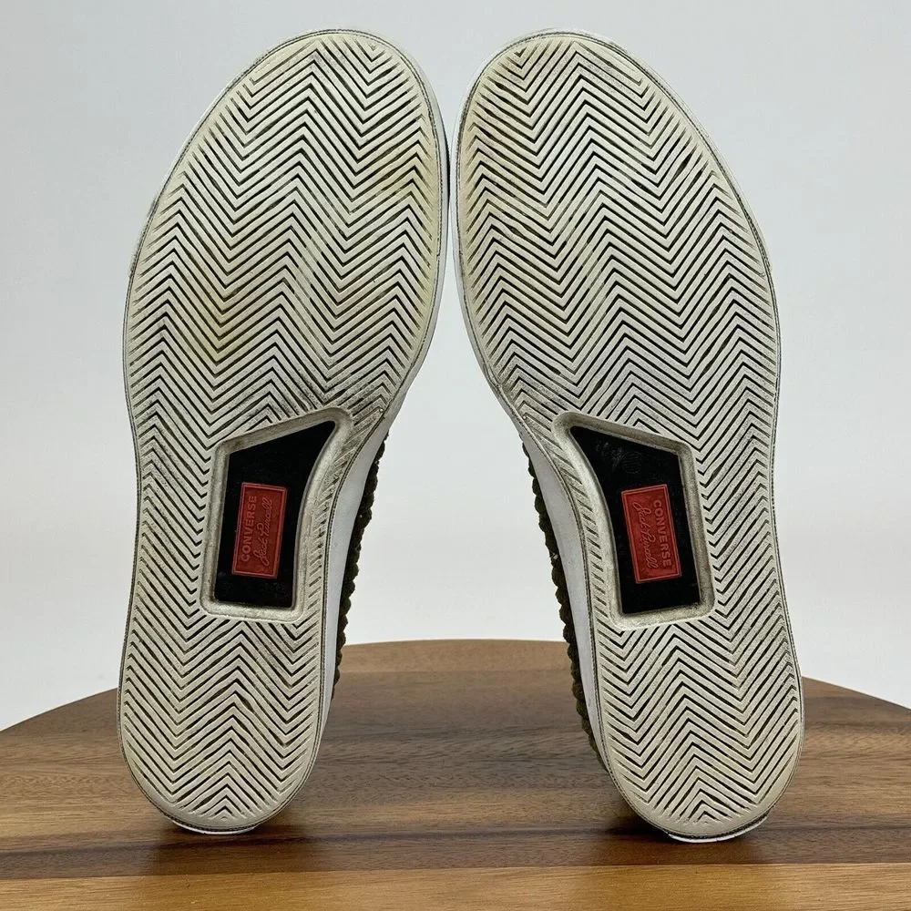 Womens Converse X Jack Purcell Widewale‎ Cord Ox Surplus Olive Sneakers Size 9.5